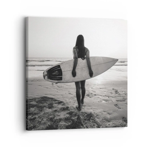 Schilderen op canvas - De dochter van de zeegolf - 30x30 cm