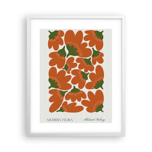 Poster in een witte lijst - Uit het leven van bloemen - 40x50 cm