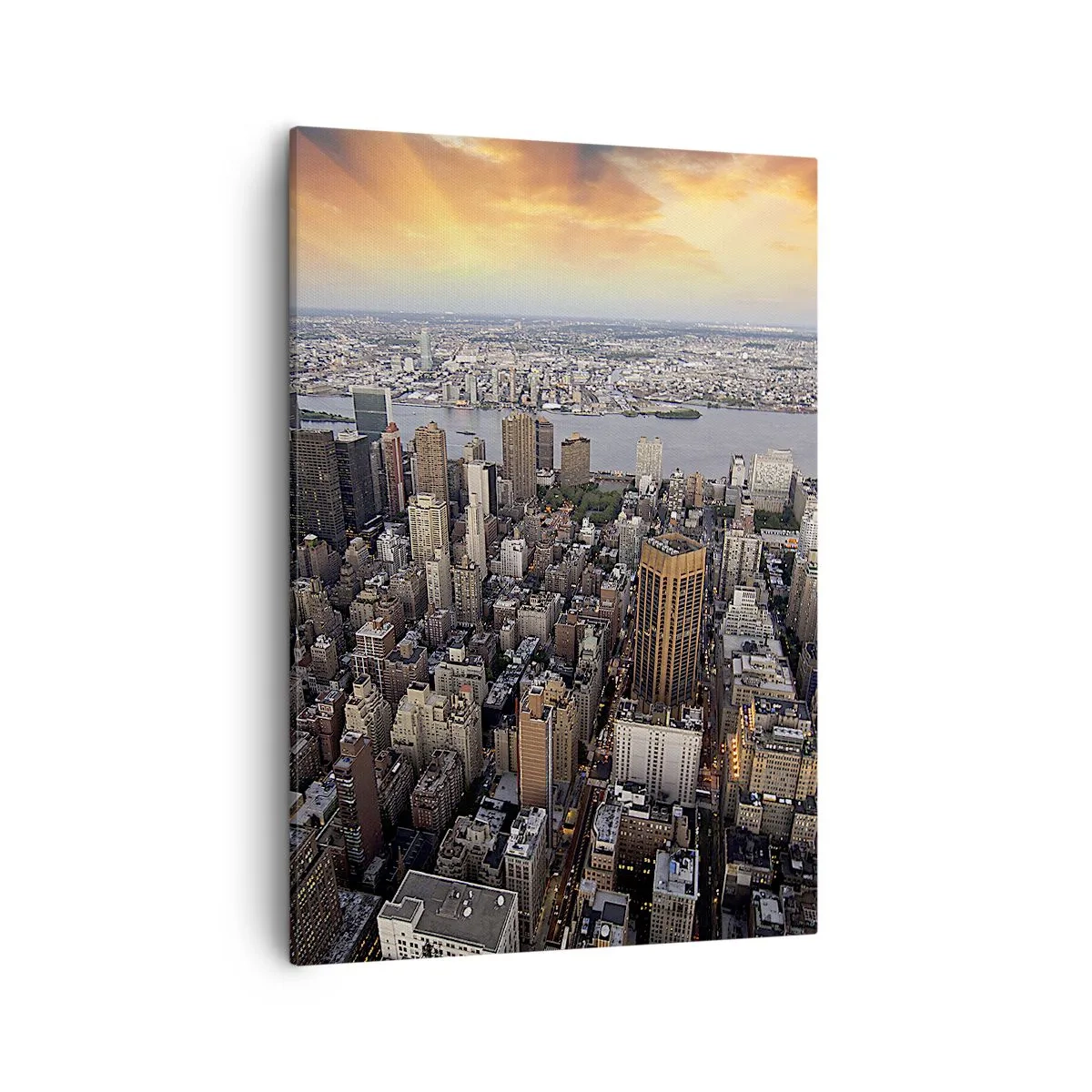 Schilderen op canvas - Het kloppend hart van onze tijd - 50x70 cm