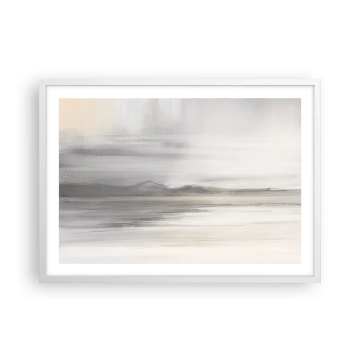 Poster in een witte lijst - Afstand in reflectie - 70x50 cm