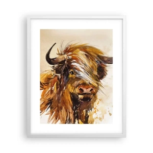 Poster in een witte lijst - Trots van de jager - 40x50 cm
