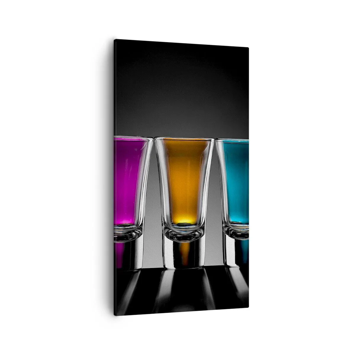 Schilderen op canvas - Kleuren van vreugde - 55x100 cm
