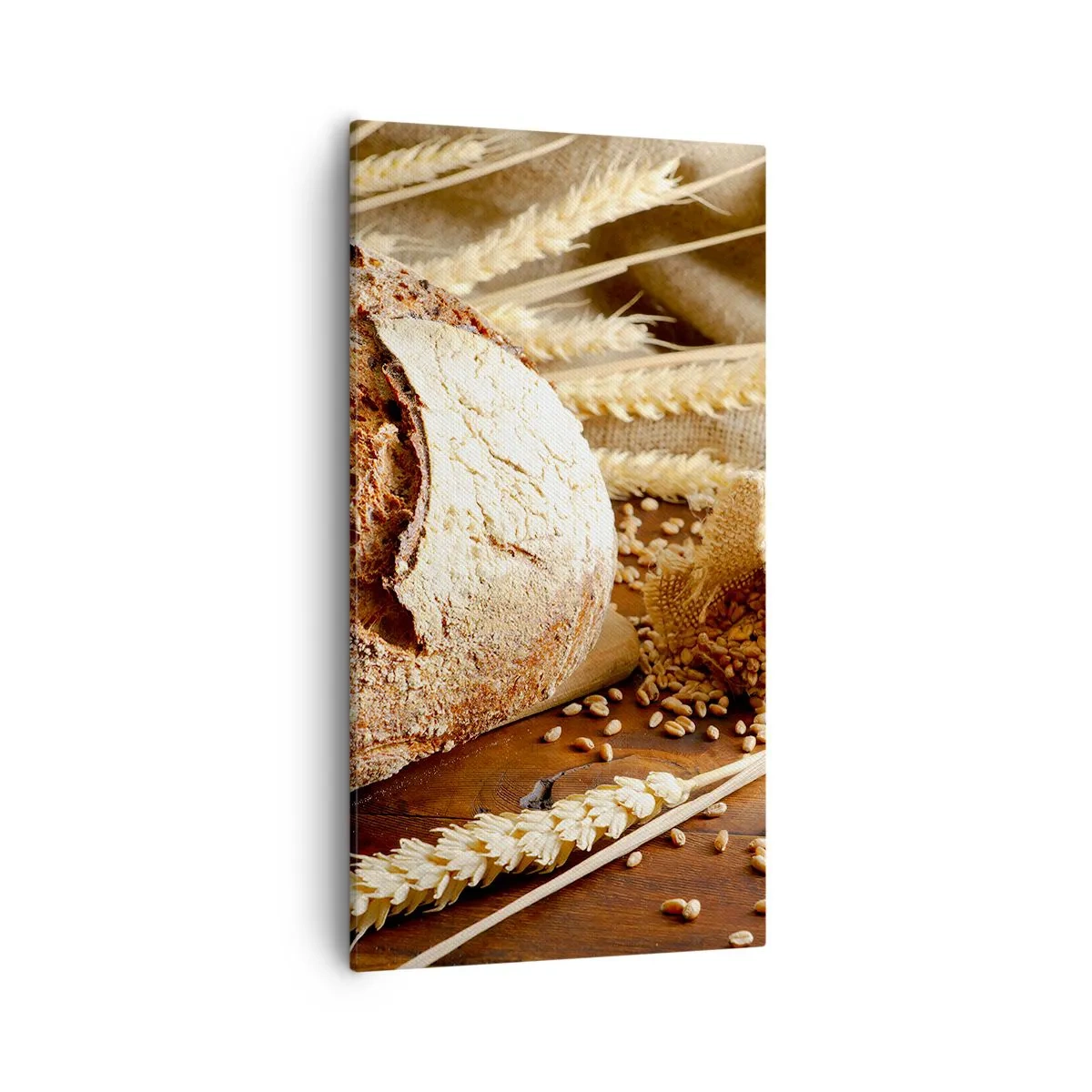 Schilderen op canvas - Smakelijk, geurig, knapperig - 55x100 cm