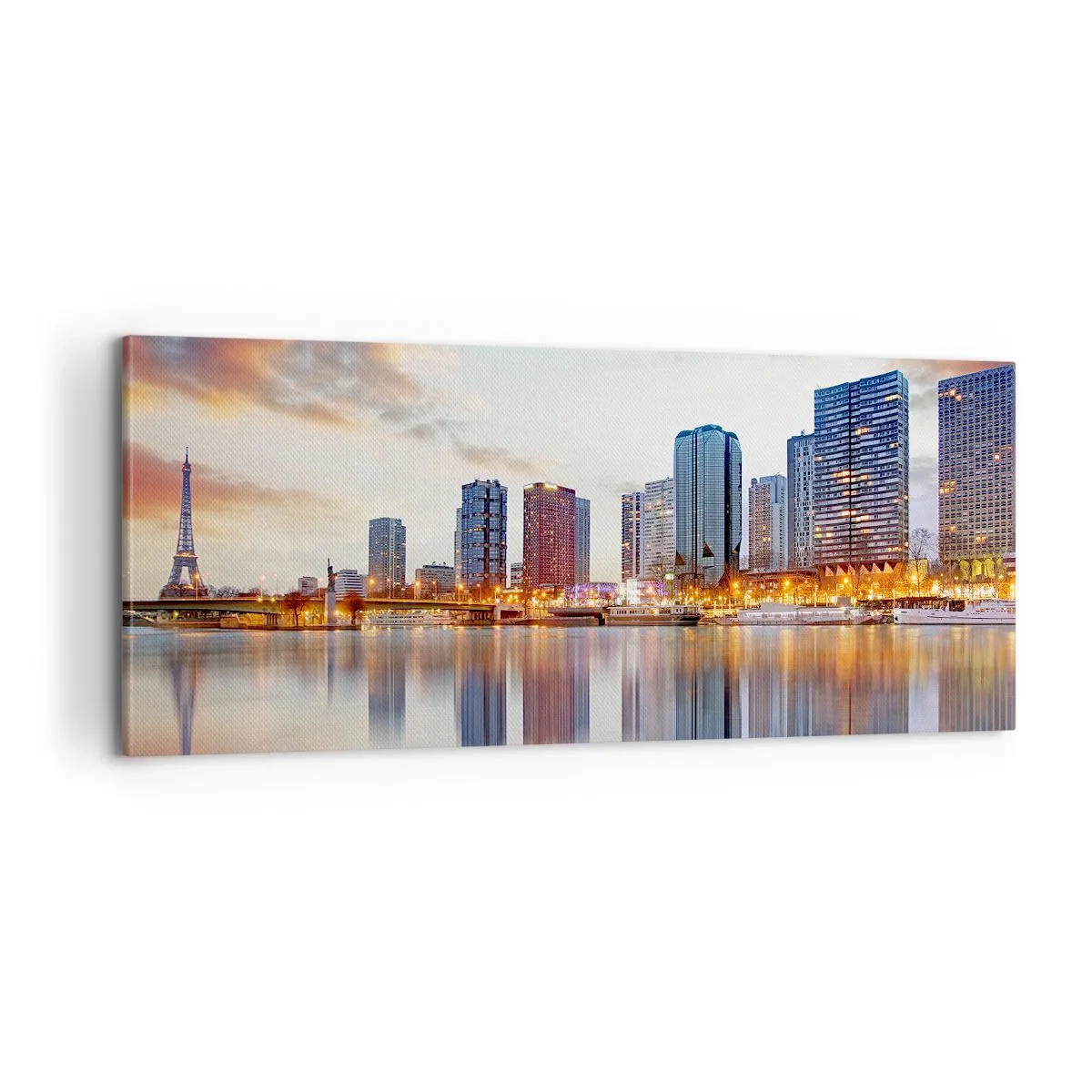 Schilderen op canvas - De monumentale rust van Parijs - 100x40 cm