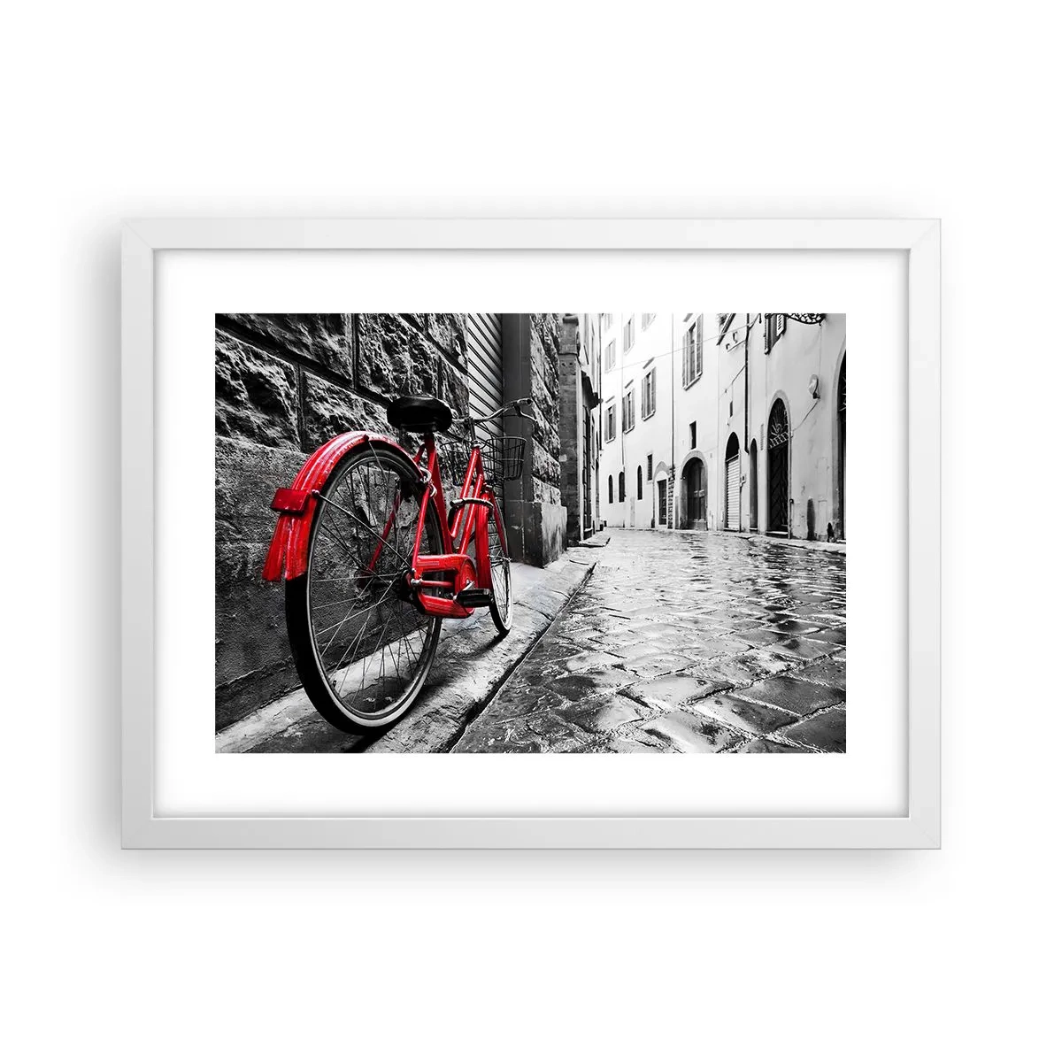 Poster in een witte lijst - Echte schoonheid verveelt niet - 40x30 cm
