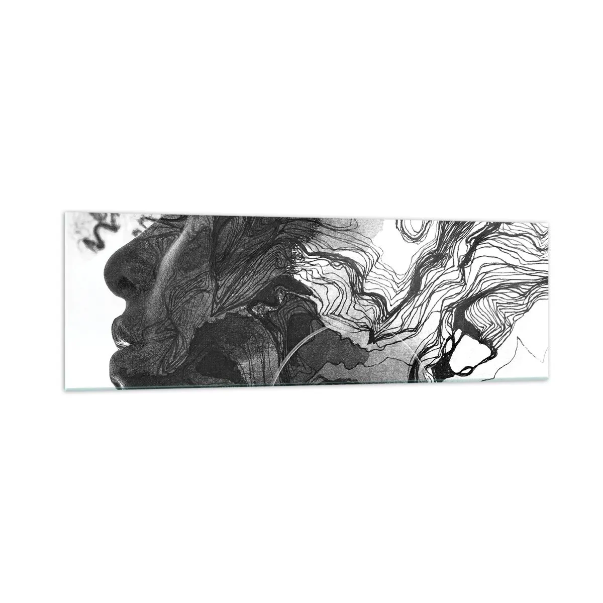 Schilderen op glas - Verstrikt in dromen - 160x50 cm