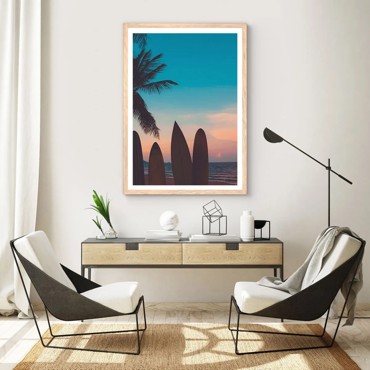 Een poster in een licht eiken lijst - Morgen wordt ook leuk - 50x70 cm