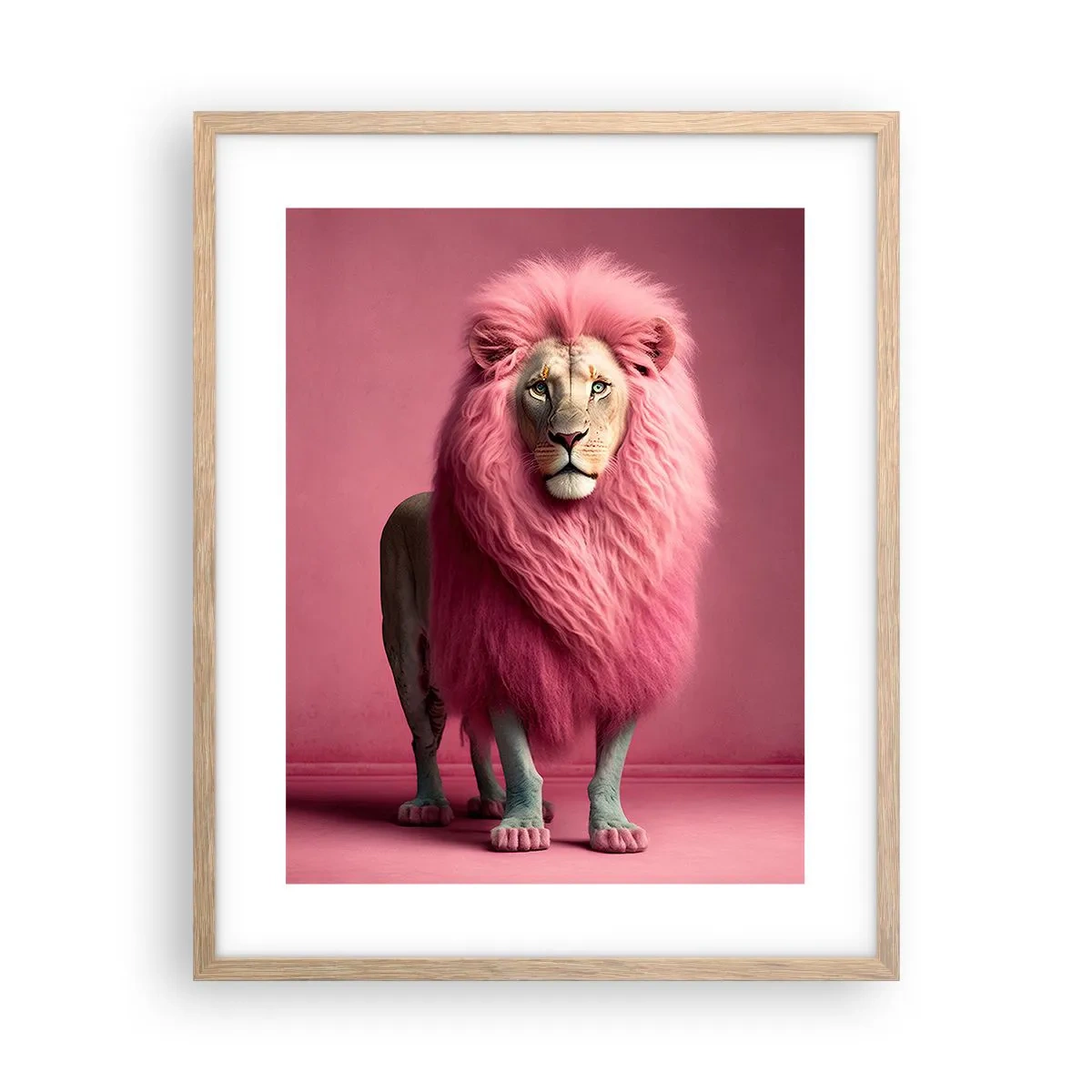 Een poster in een licht eiken lijst - En je bent niet meer bang - 40x50 cm