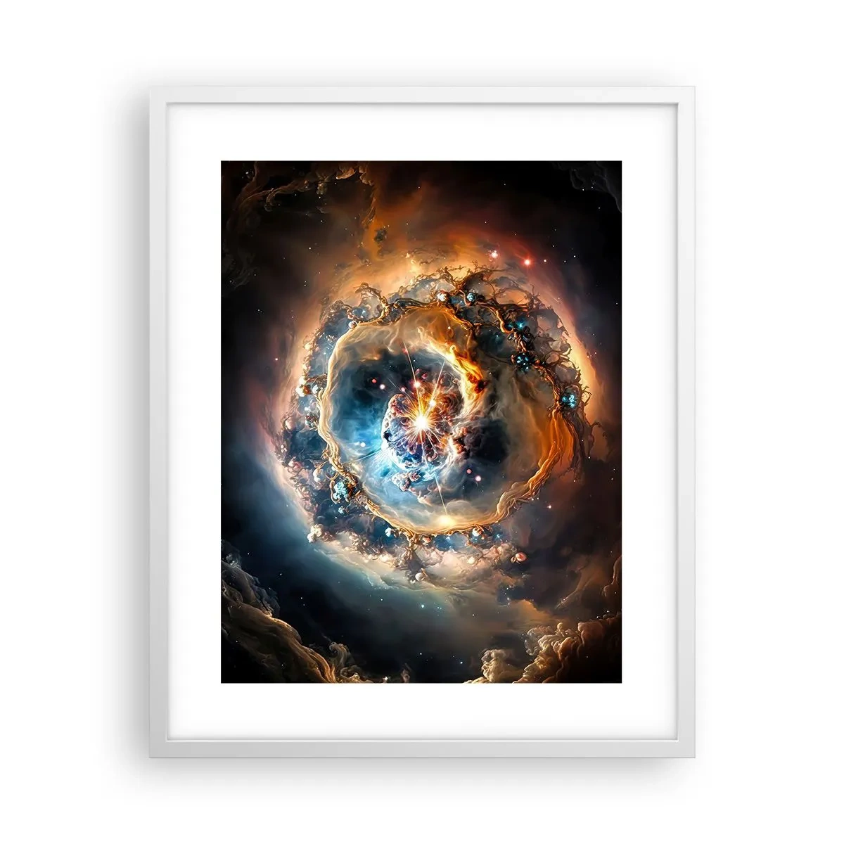 Poster in een witte lijst - Begin - 40x50 cm