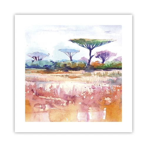 Poster - Savanne kleuren - 40x40 cm