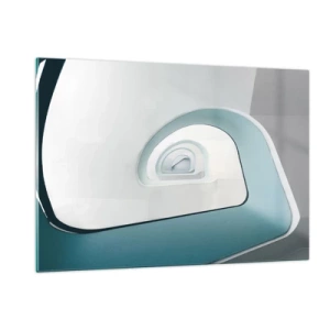 Schilderen op glas - Naar de bodem van de blauwe - 120x80 cm