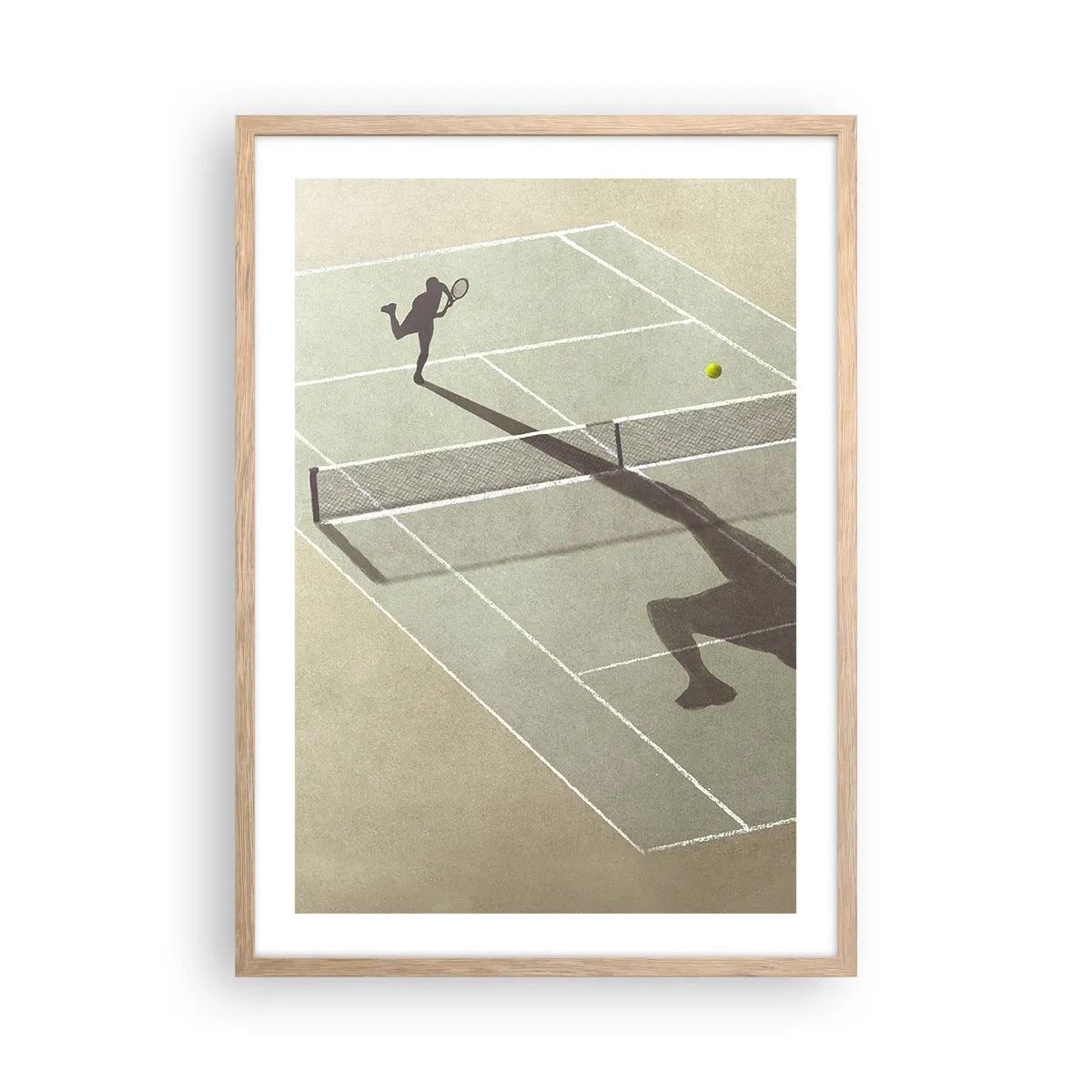 Een poster in een licht eiken lijst - Jezelf overwinnen - 50x70 cm