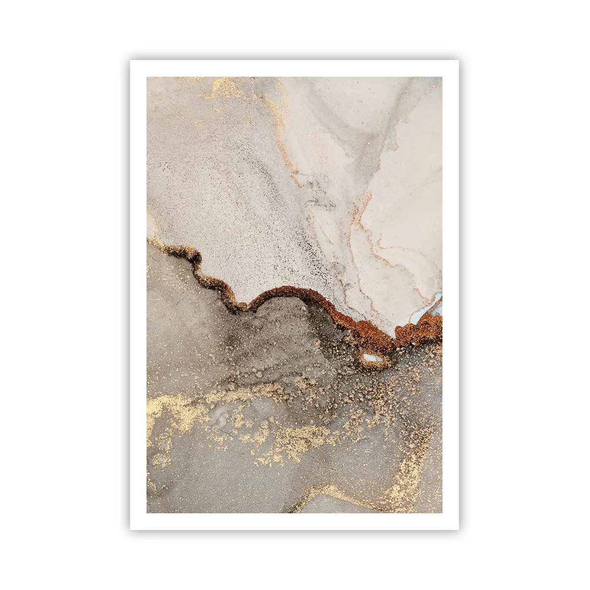 Poster - Op de grens van kleuren - 70x100 cm