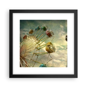 Poster in een zwarte lijst - Het zal zo zijn, het zal leuk zijn..., - 30x30 cm