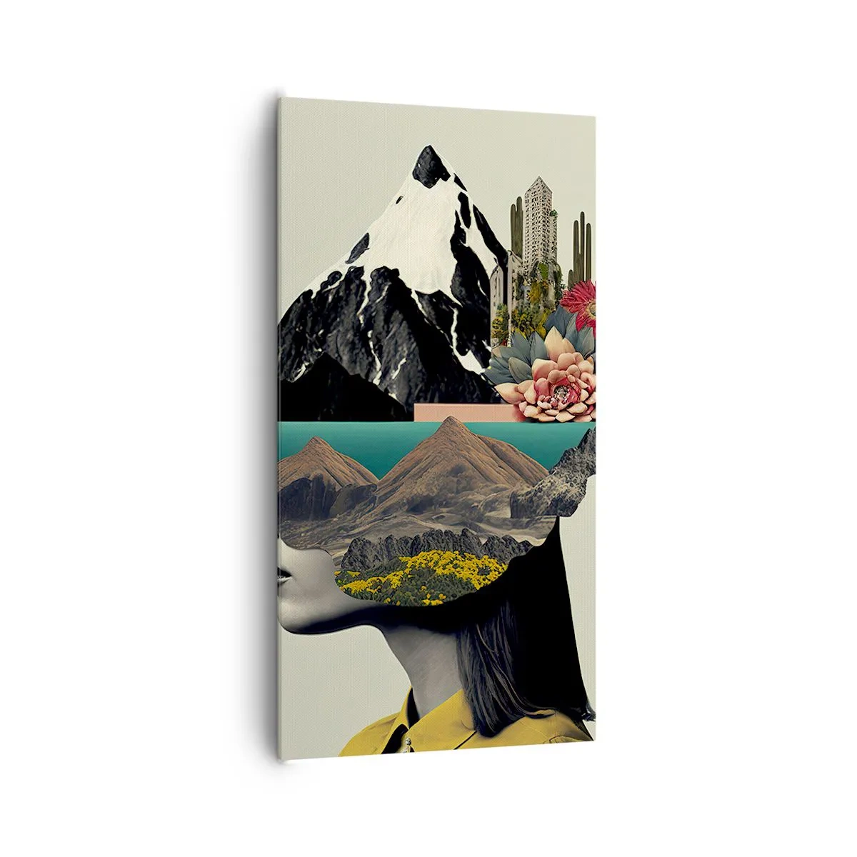 Schilderen op canvas - Vrouw – altijd een mysterie - 65x120 cm