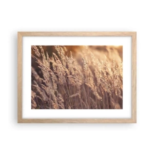 Een poster in een licht eiken lijst - Klaar om de herfst te verwelkomen - 40x30 cm