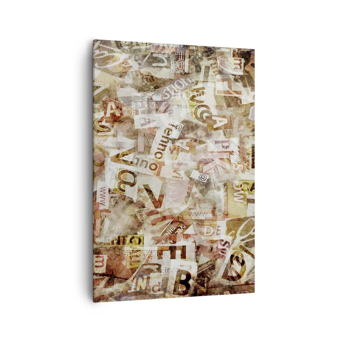 Schilderen op canvas - Ik verenig het gebabbel - 70x100 cm