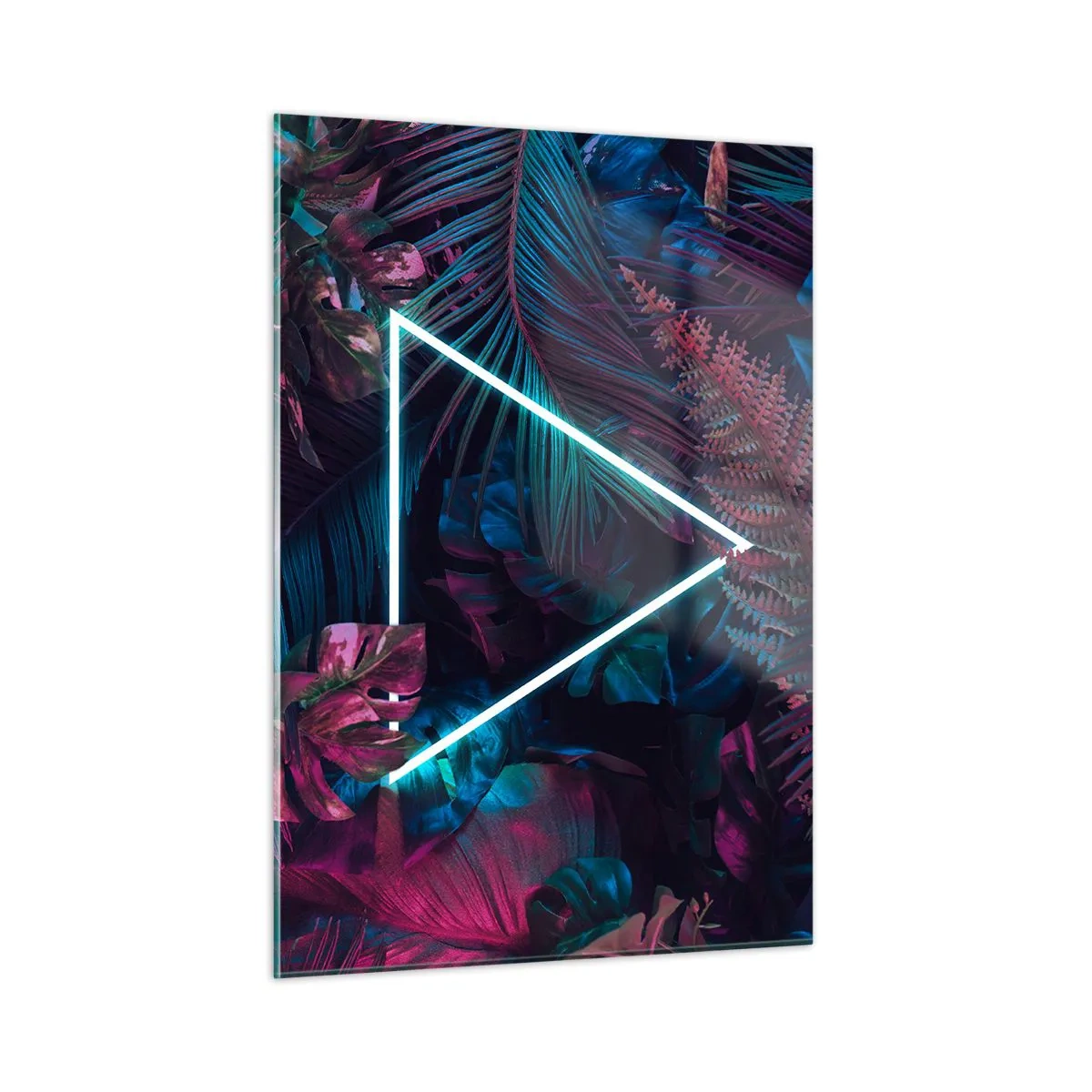 Schilderen op glas - Disco-achtige tuin - 50x70 cm