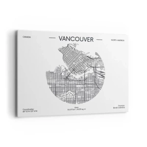 Schilderen op canvas - Anatomie van Vancouver - 100x70 cm