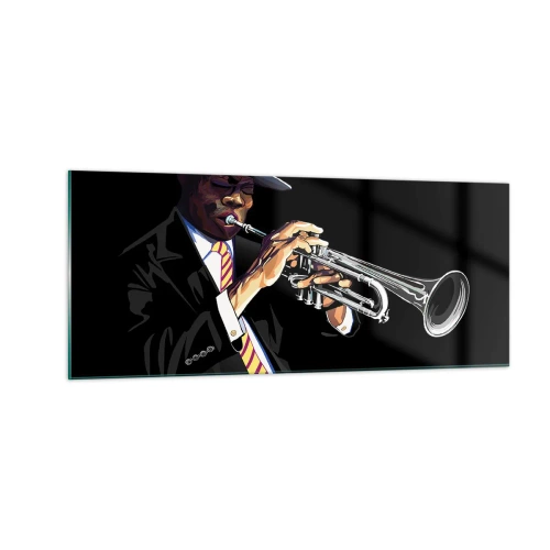 Schilderen op glas - Charme van oude school - 100x40 cm