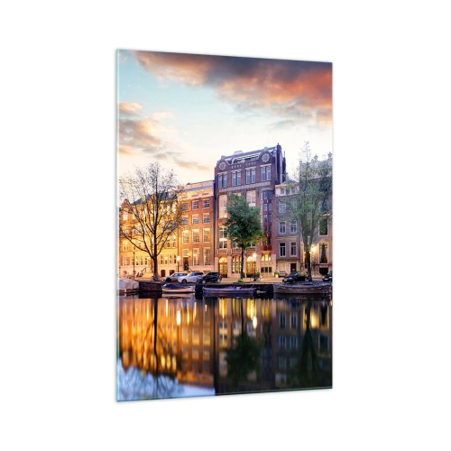 Schilderen op glas - Ingetogen en serene Nederlandse schoonheid - 70x100 cm