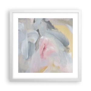 Poster in een witte lijst - In een pastelkleurige wereld - 40x40 cm