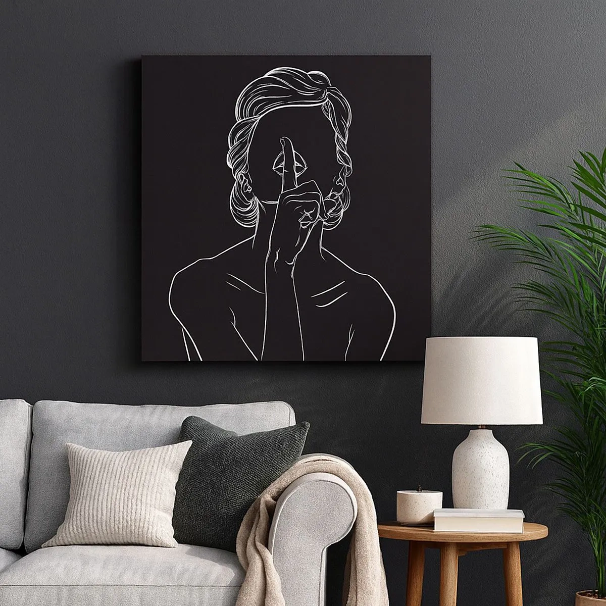 Schilderen op canvas - Schoonheid bloeit in stilte - 30x30 cm