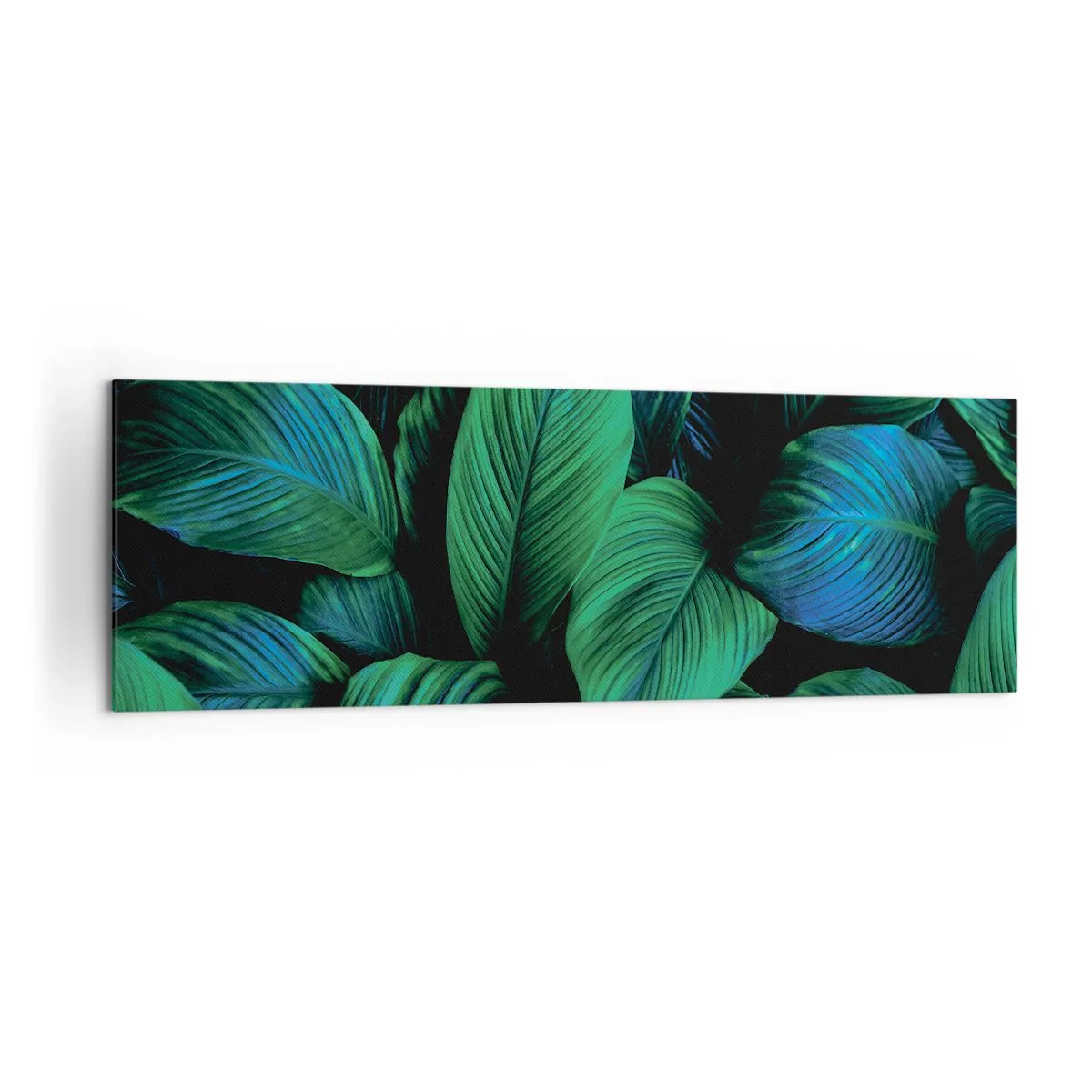 Schilderen op canvas - In de groene menigte - 160x50 cm