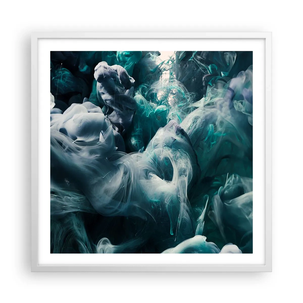 Poster in een witte lijst - De nobele kilheid van steen - 60x60 cm