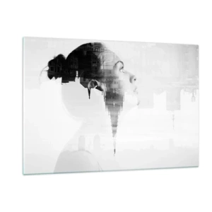 Schilderen op glas - Aan beide zijden van het glas - 120x80 cm