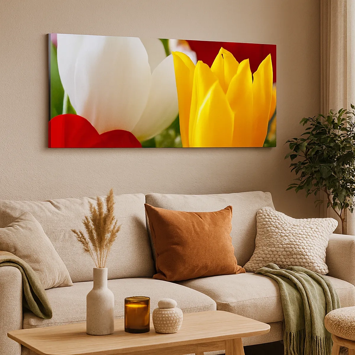 Schilderen op canvas - Tulpenkoorts - 30x30 cm