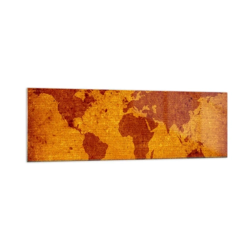 Schilderen op glas - Een uitnodiging om op reis te gaan - 160x50 cm