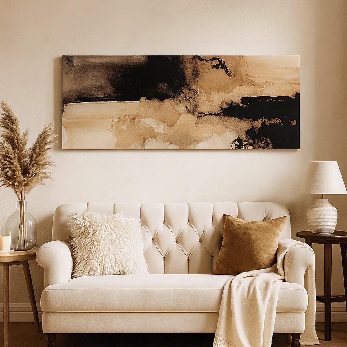 Schilderen op canvas - Intrigerende abstractie - 30x30 cm