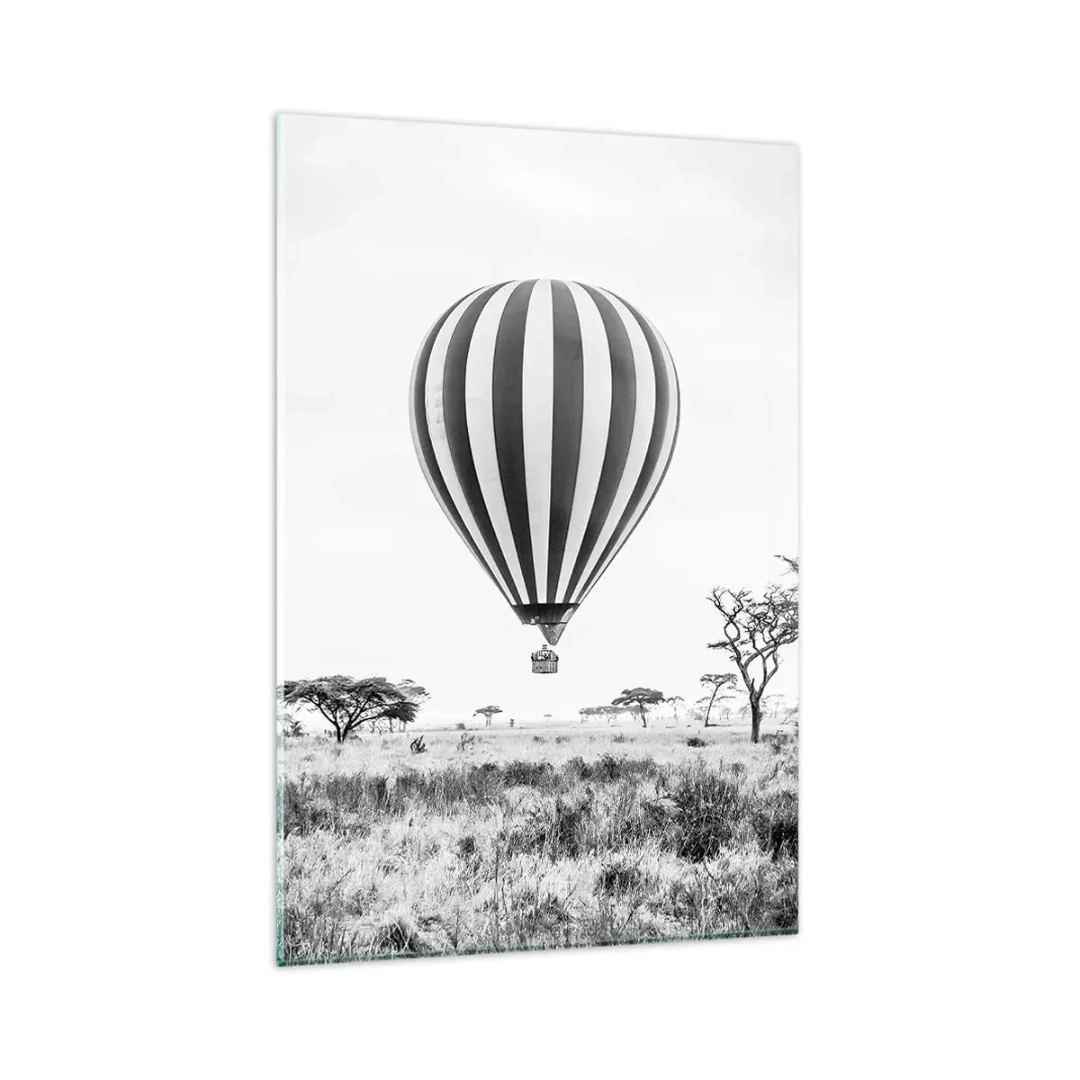 Schilderen op glas - Boven de savanne - 80x120 cm