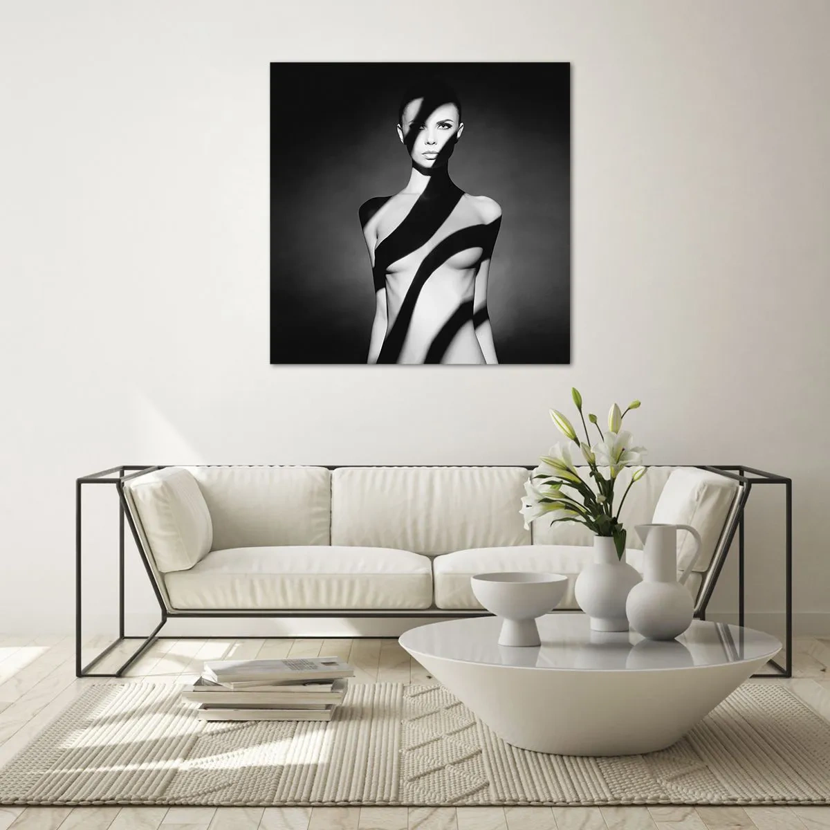 Schilderen op glas - In glans en schaduw - 50x50 cm