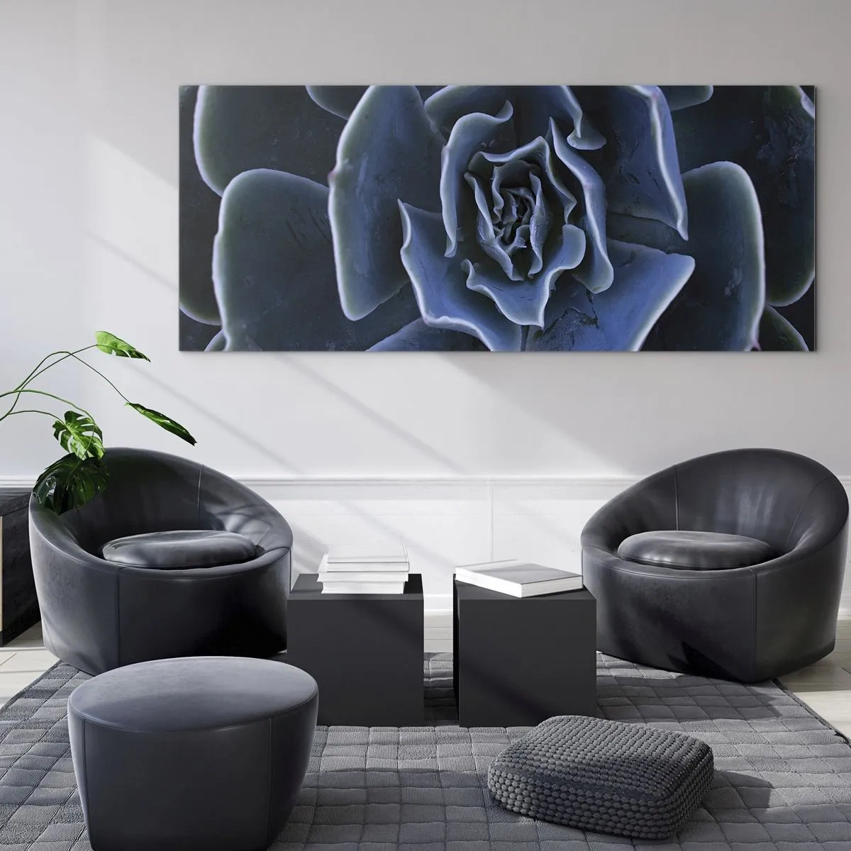 Schilderen op glas - Woestijn bloem - 120x50 cm