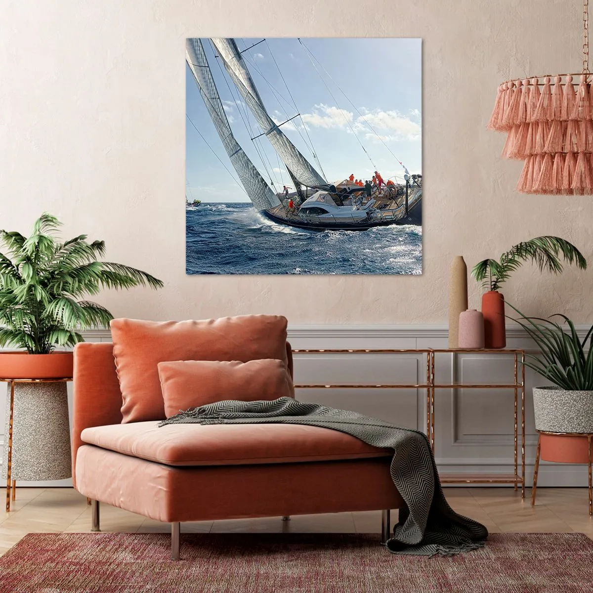 Schilderen op canvas - Laat de betere zegevieren - 40x40 cm