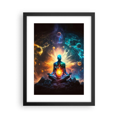 Poster in een zwarte lijst - Kosmische vrede - 30x40 cm