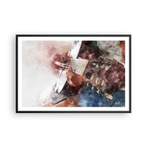 Poster in een zwarte lijst - En wat vind je ervan? - 91x61 cm