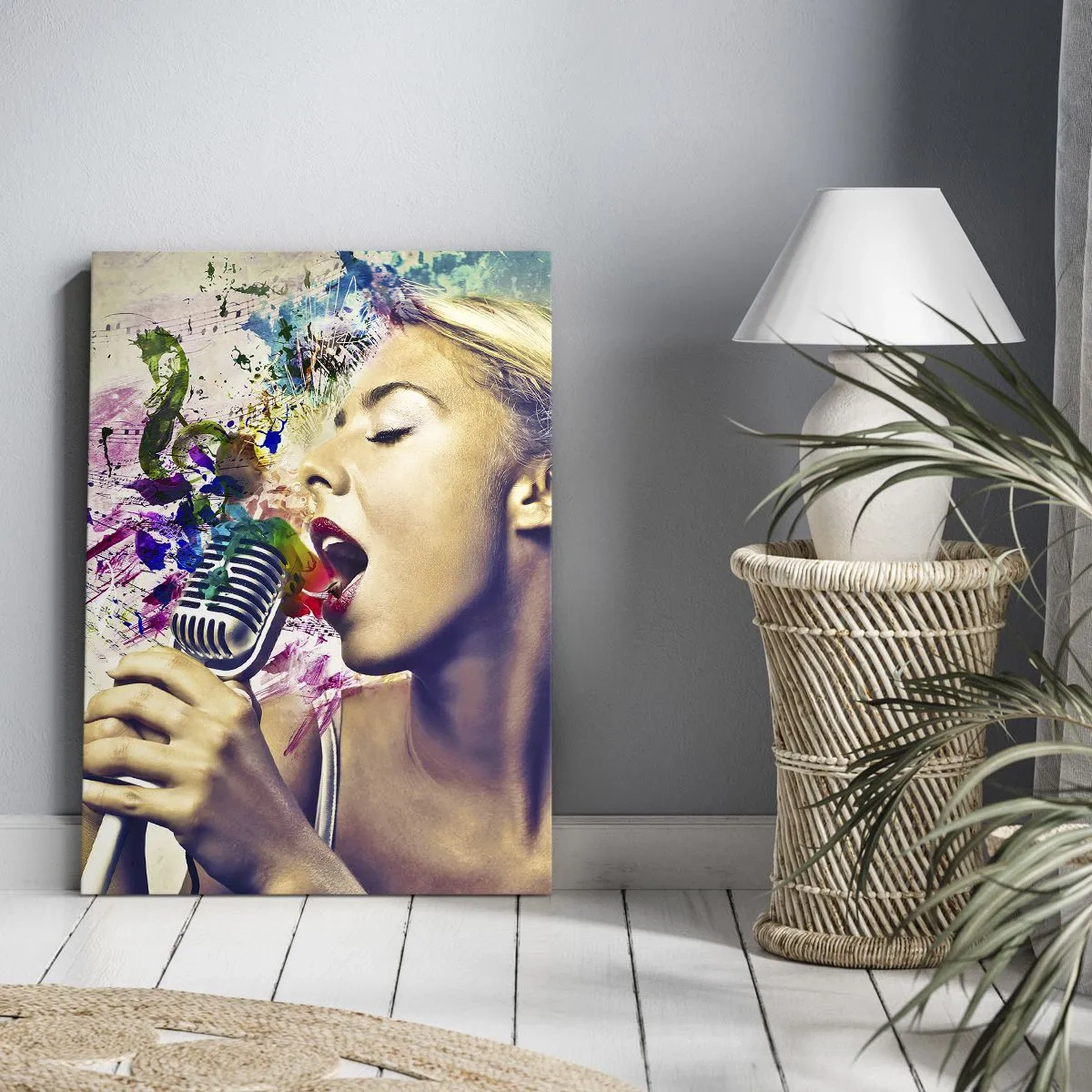 Schilderen op canvas - Schilder de wereld met je stem - 50x70 cm
