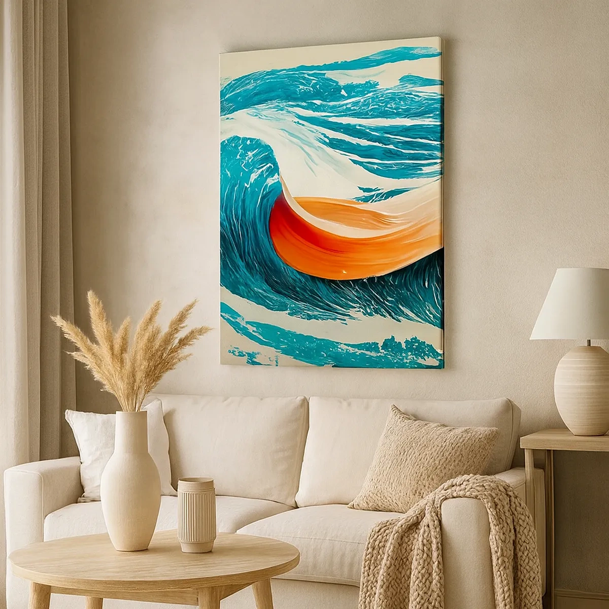 Schilderen op canvas - De droom van elke surfer - 50x70 cm
