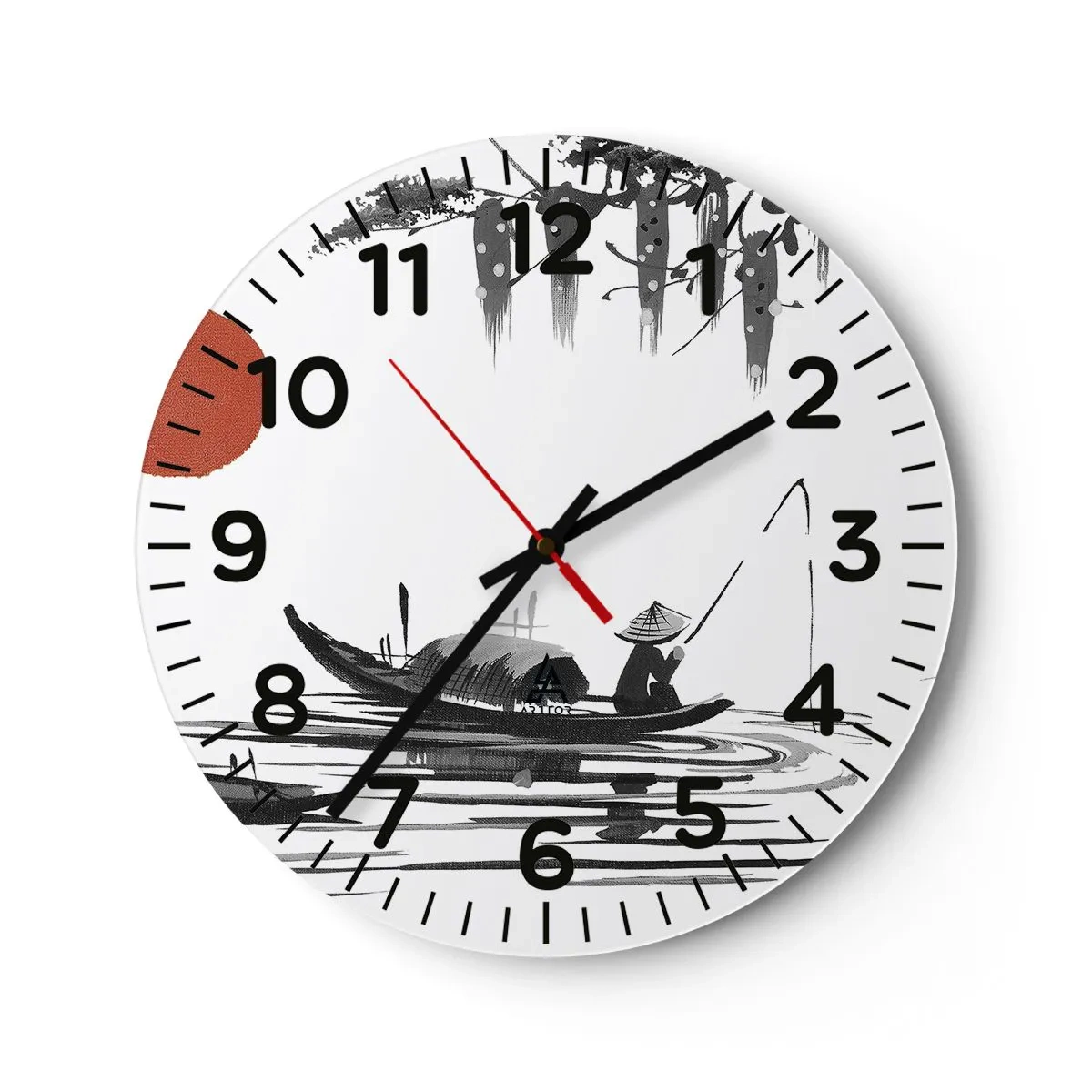 Wandklok - Klok - Aziatische middag - 30x30 cm