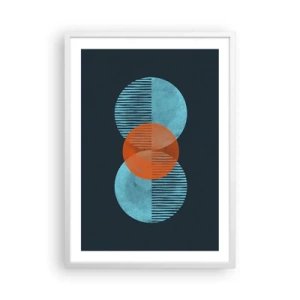 Poster in een witte lijst - Symmetrische compositie - 50x70 cm