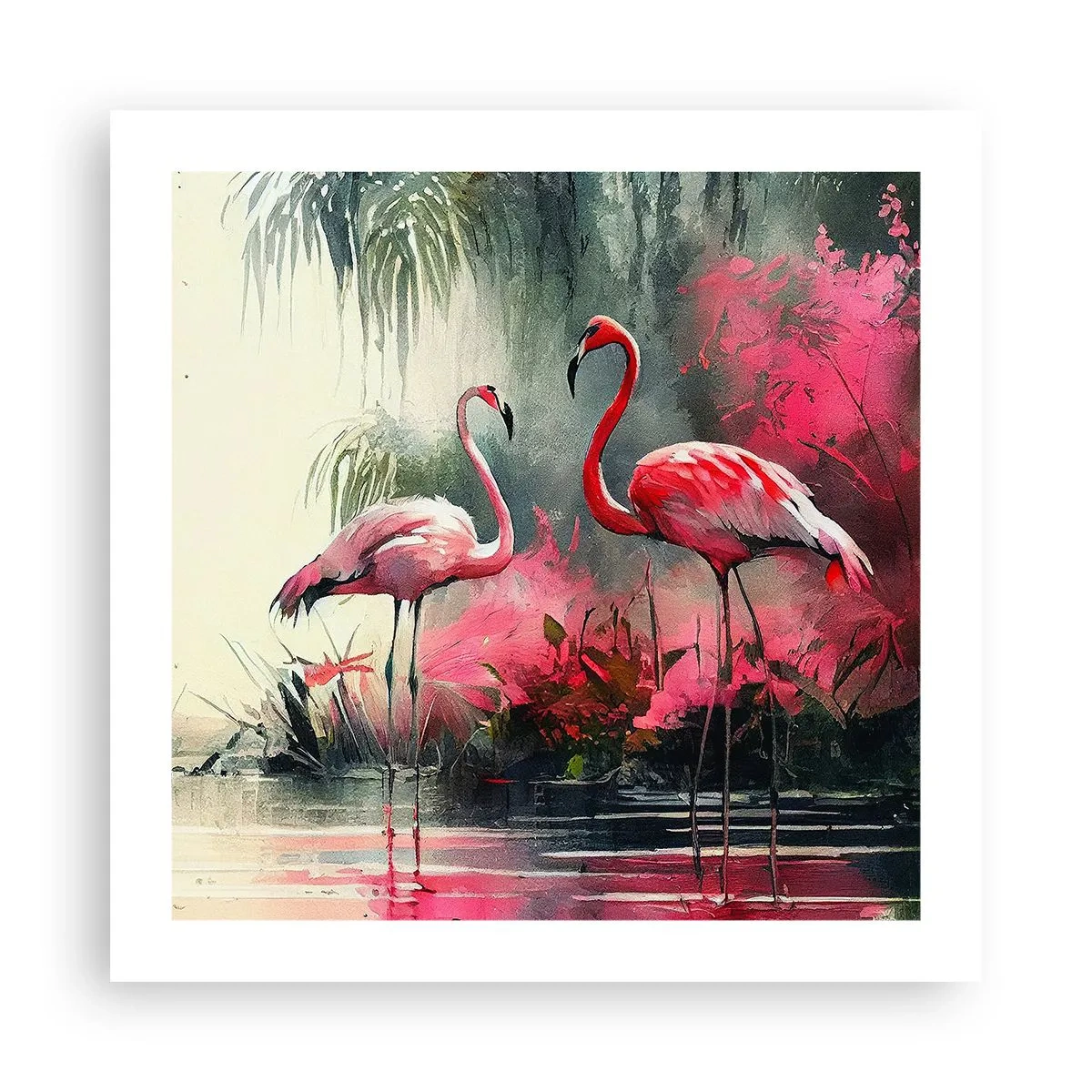 Poster - Een les in natuurlijke gratie - 50x50 cm