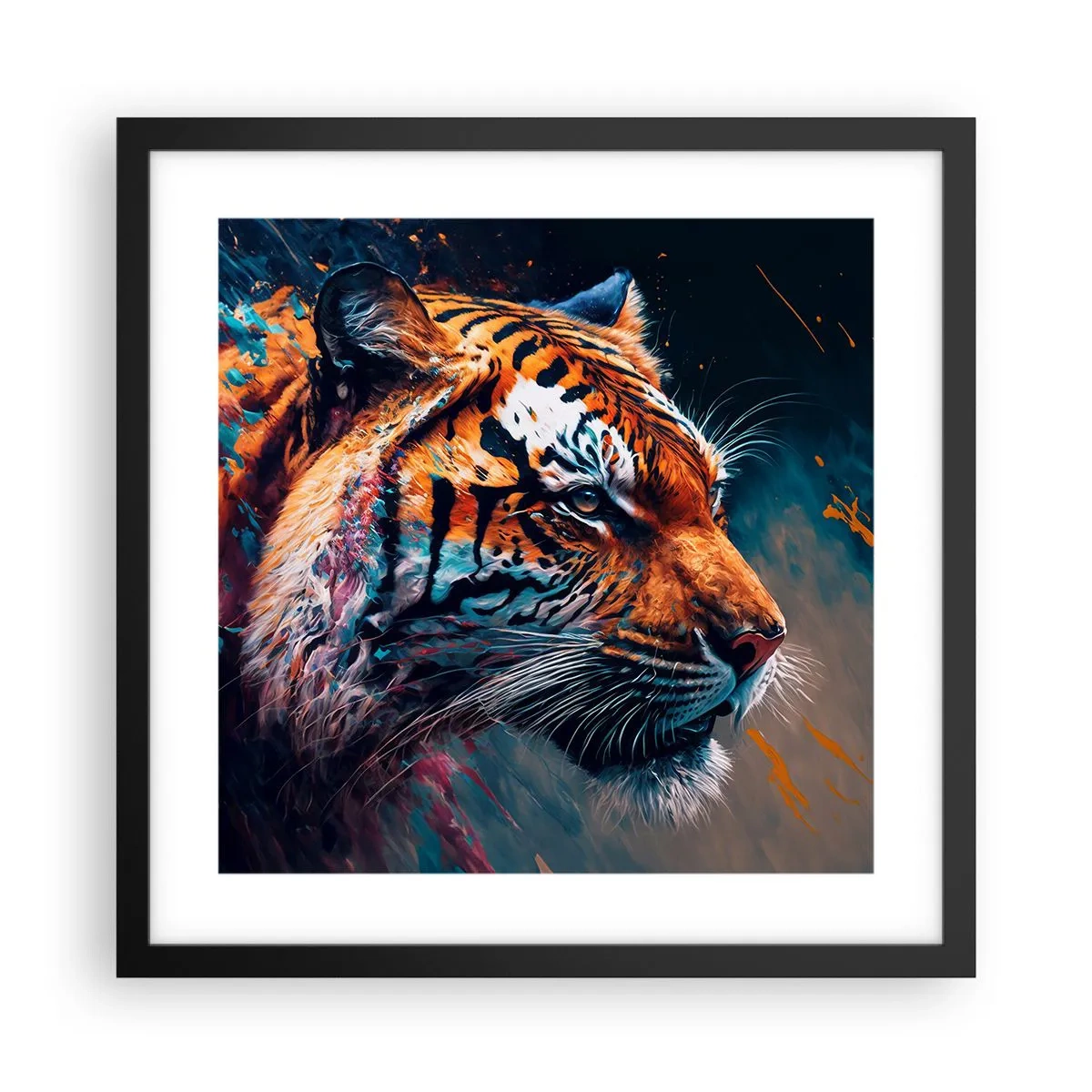 Poster in een zwarte lijst - Wilde schoonheid - 40x40 cm