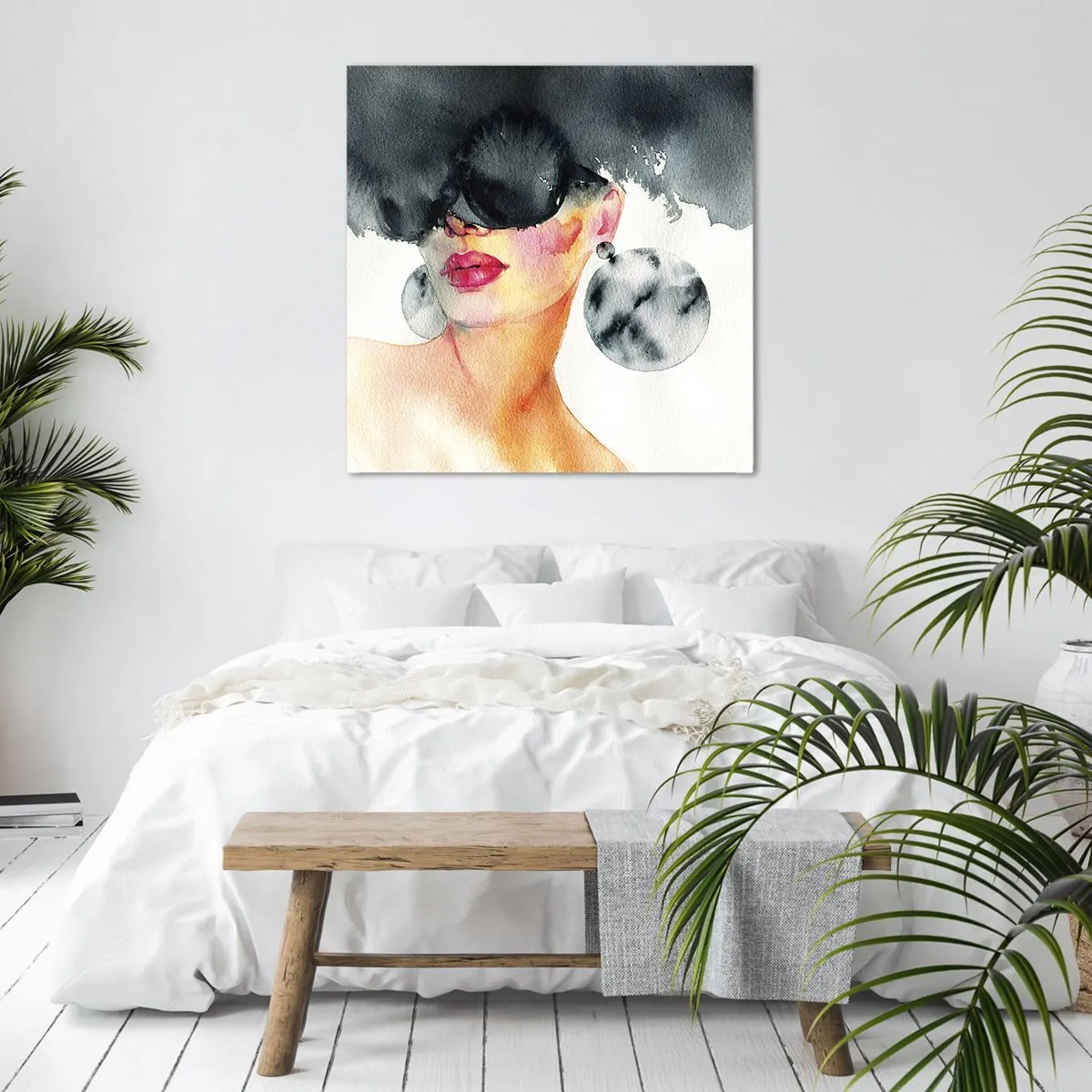 Schilderen op canvas - Het geheim van elegantie - 70x70 cm