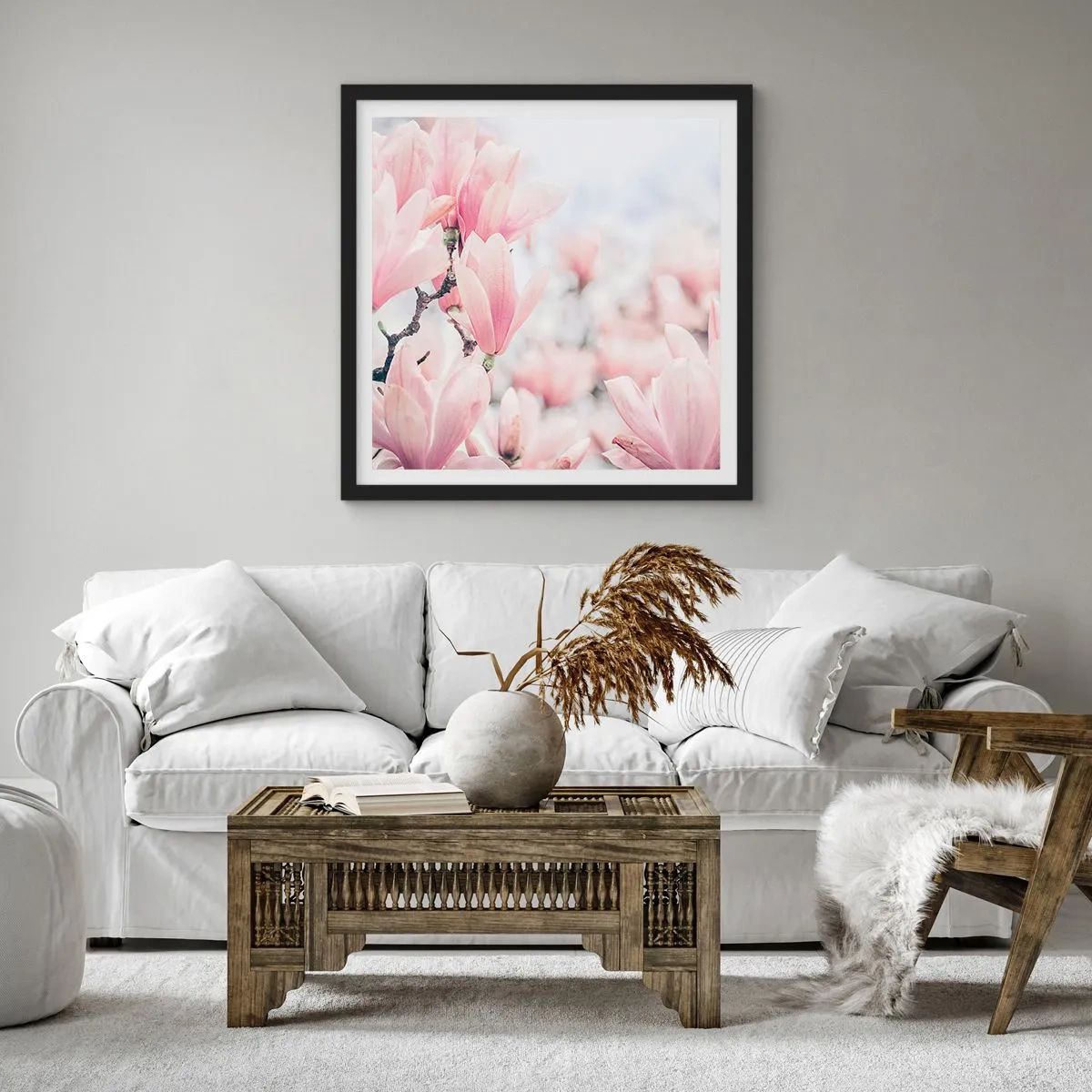 Poster in een zwarte lijst - Het ideaal van subtiliteit - 40x40 cm