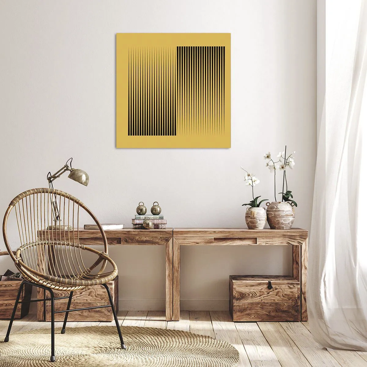 Schilderen op canvas - Vierkant van tegenpolen - 40x40 cm