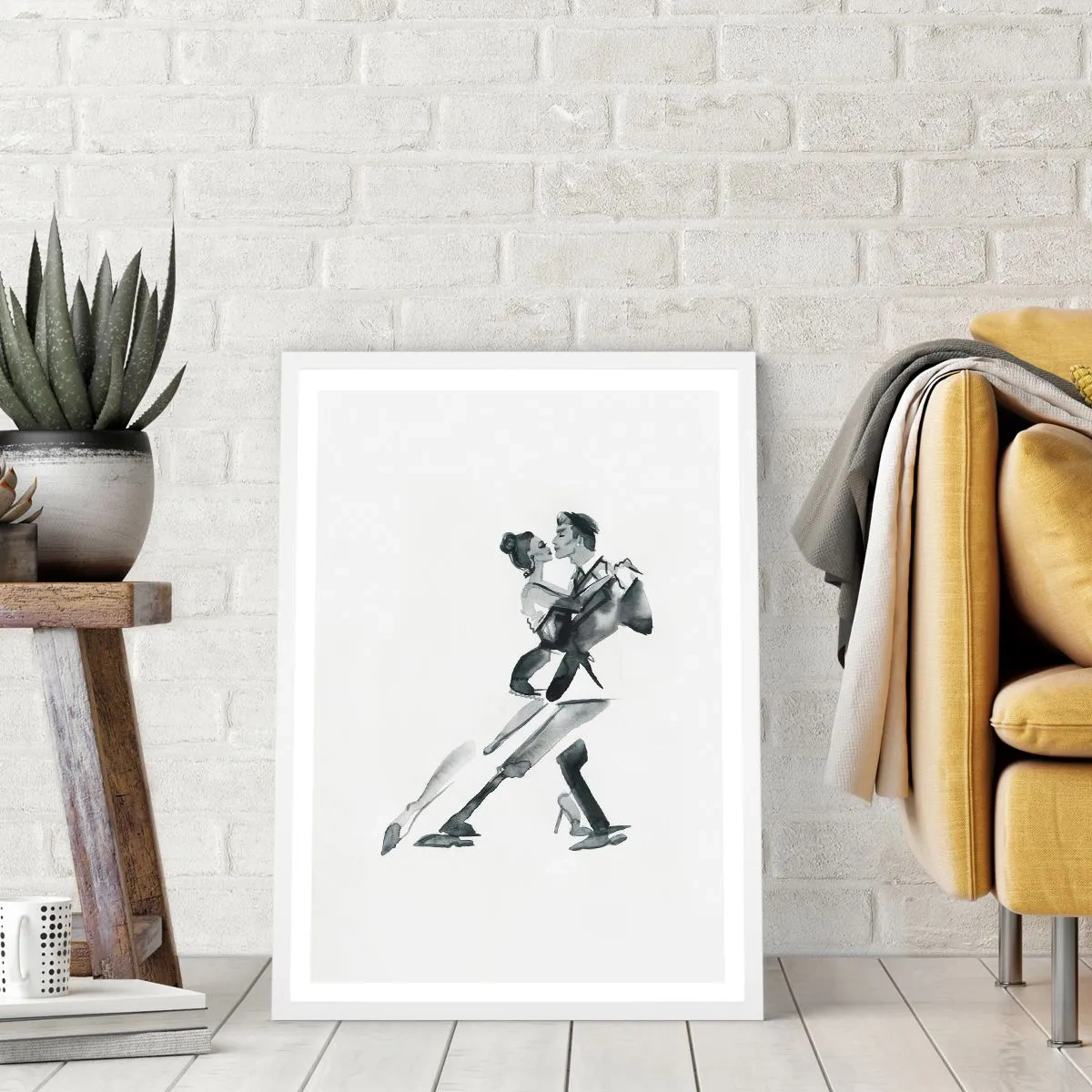 Poster in een witte lijst - In één slag - 70x100 cm