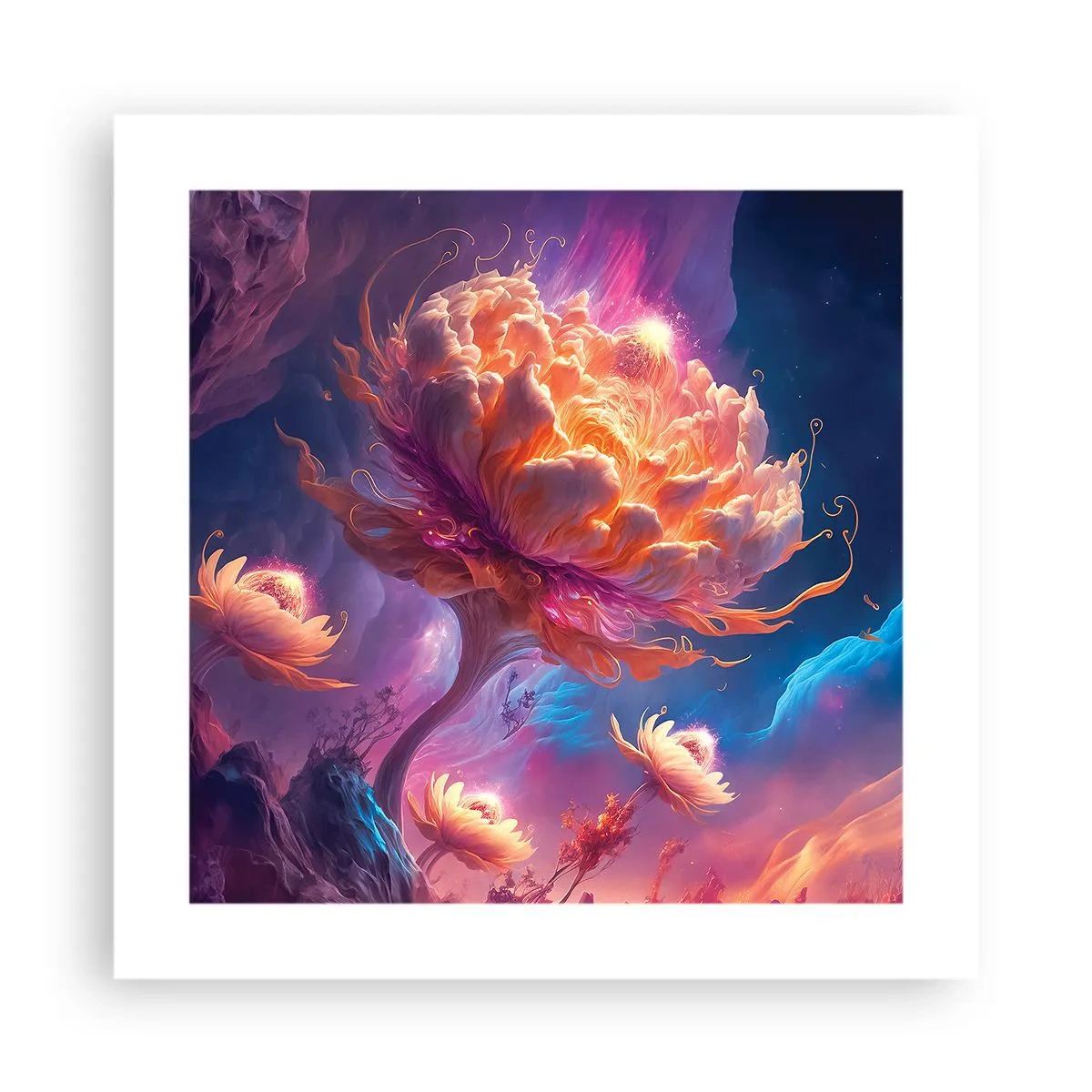 Poster - Andere wereld - 40x40 cm